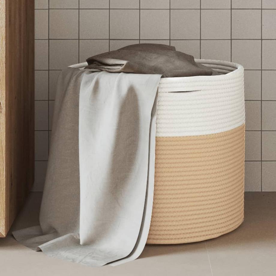 VidaXL Panier de rangement coton  