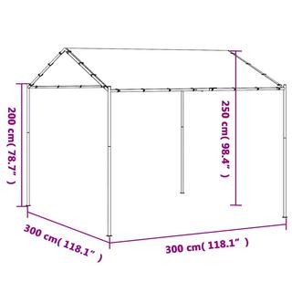 VidaXL tenda a baldacchino Acciaio  