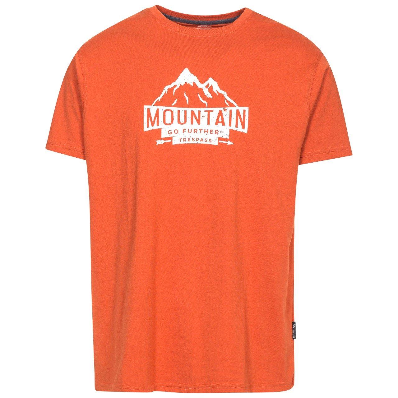 Image of Tshirt Peaked Kurzärmlig Herren Orange L
