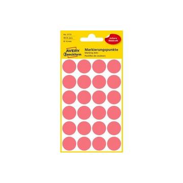 AVERY ZWECKFORM Markierungspunkte 18mm 3172Z rot 96 Stück