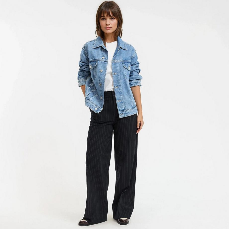 La Redoute Collections Giacca oversize in denim con abbottonatura  