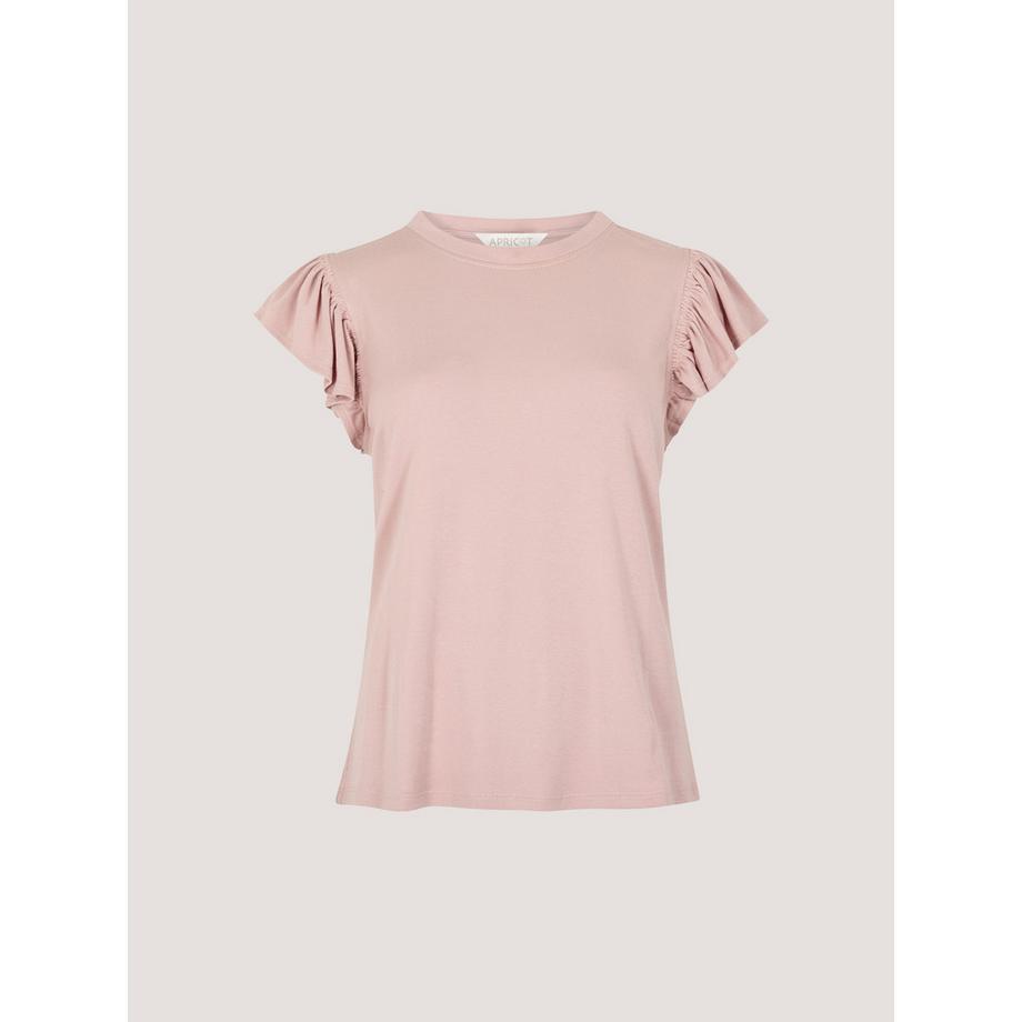 APRICOT Jersey Strick Rüschen T-Shirt  