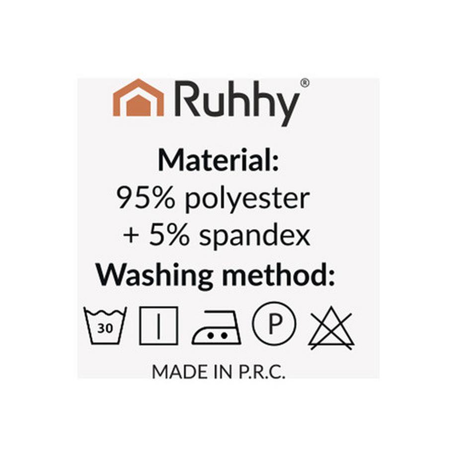 Northio  Housses de chaise gris foncé, lot de 6, tissu extensible 