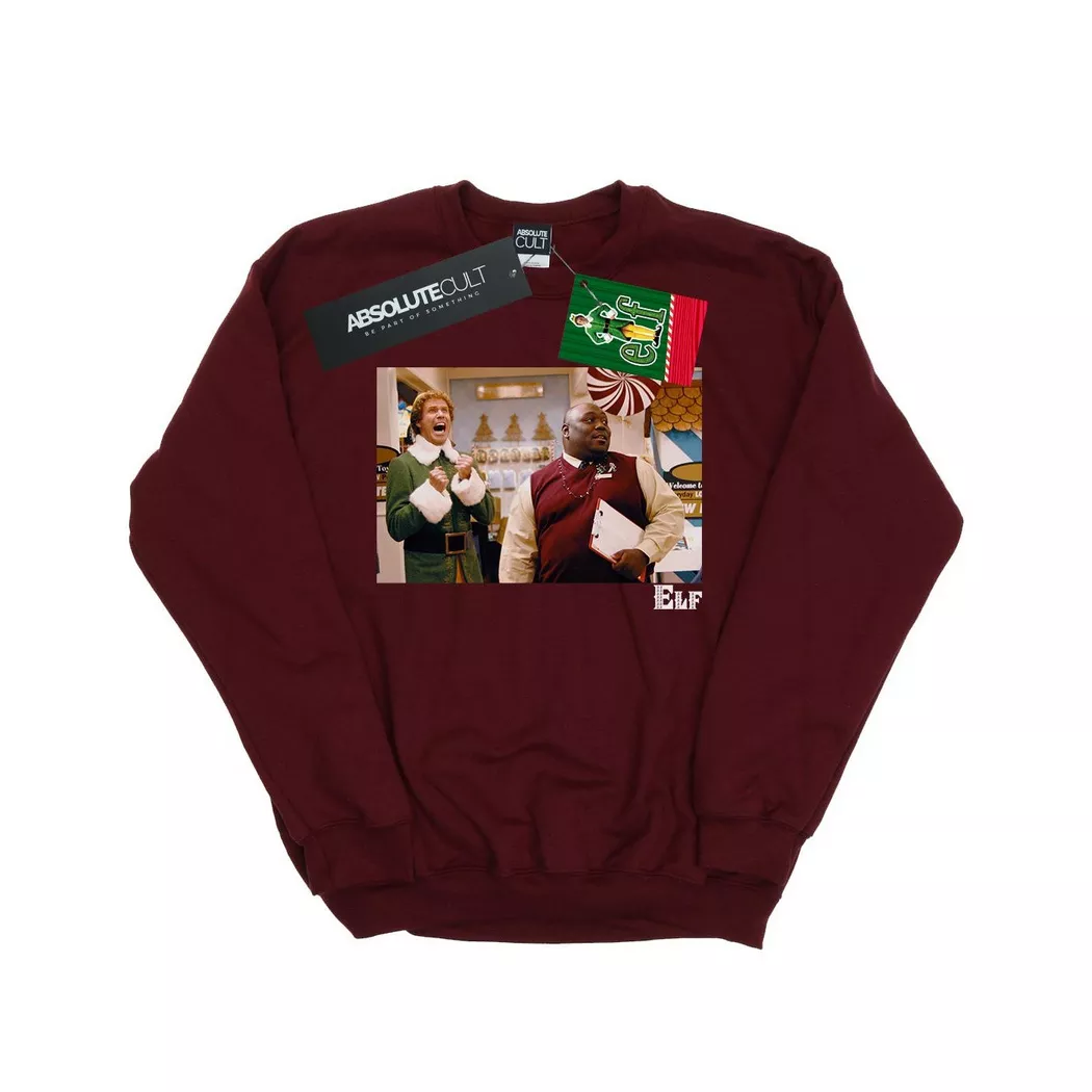 Elf - Christmas Store Cheer Sweatshirt, für Damen, Weinrot, Größe M