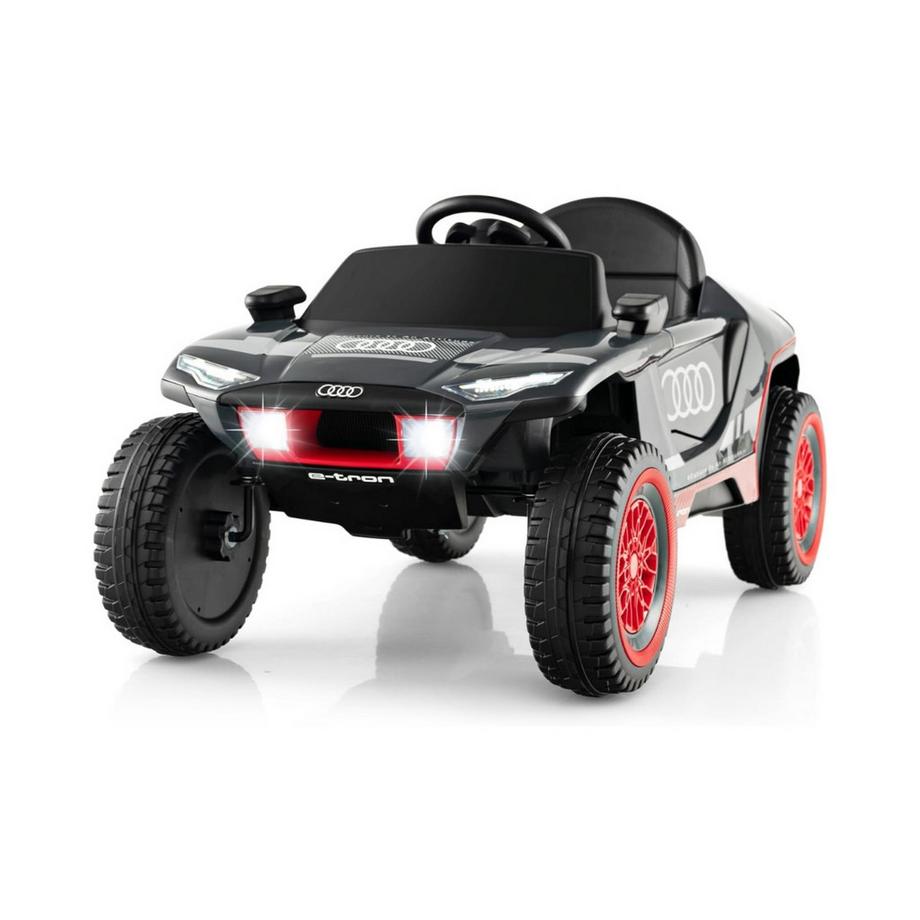 Northix  Voiture électrique Audi pour enfants Voiture électrique pour enfants 12V avec télécommande & lumières LED & 4 suspensions gris 