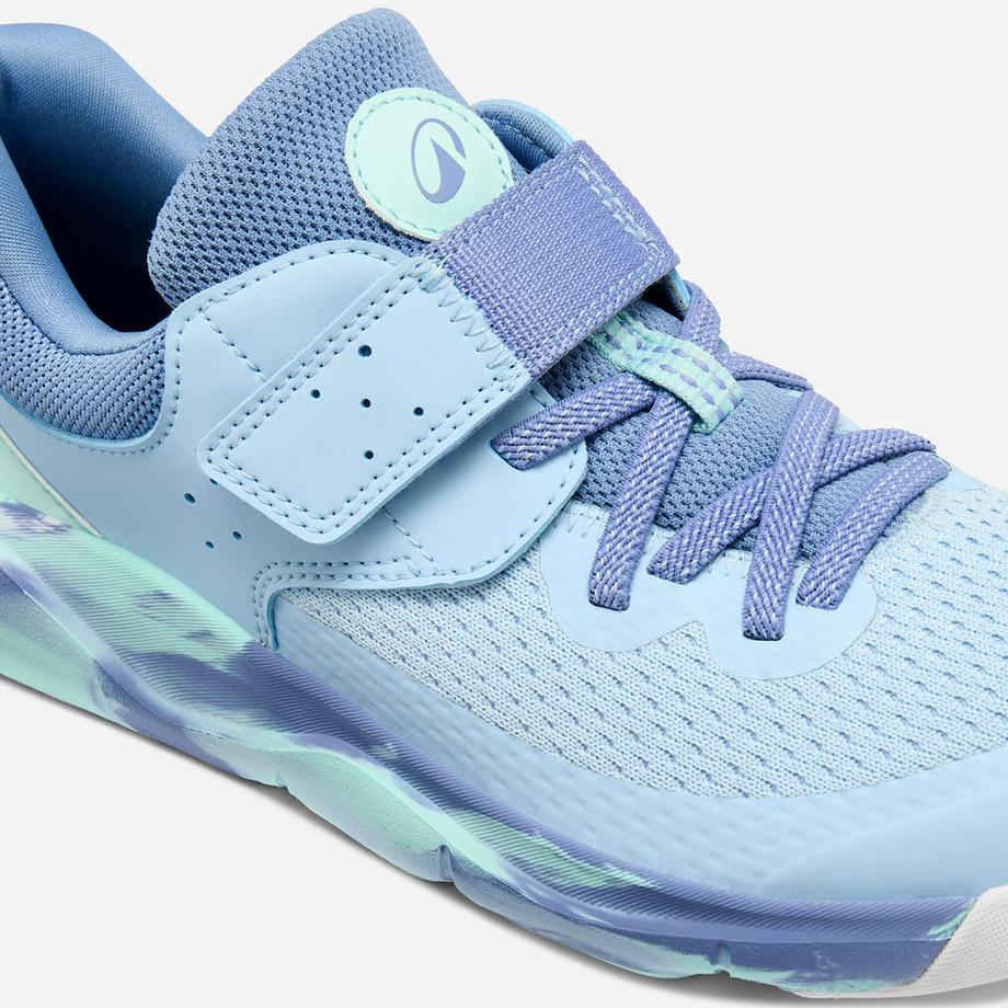 DECATHLON Kinder Klett Elastische Schnürsenkel Sportschuhe  