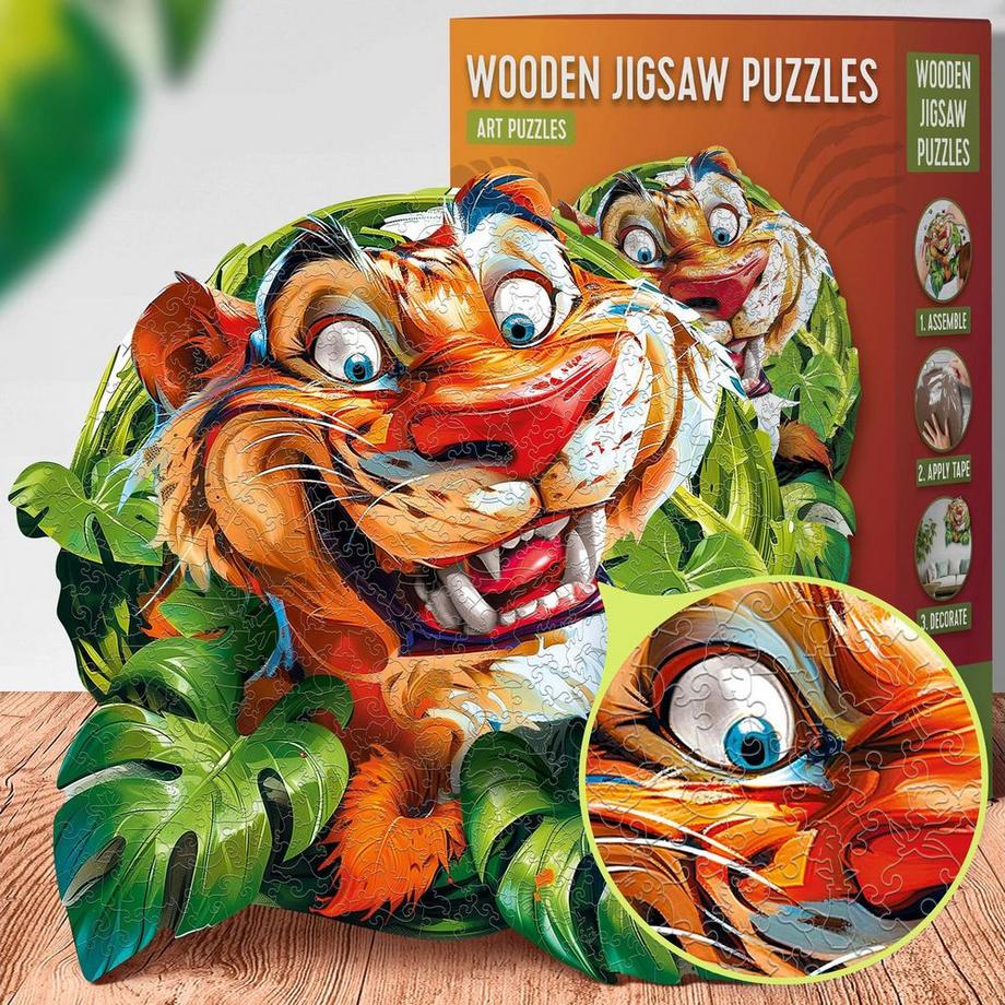 Escape Welt  Holz-Puzzle Tiger 