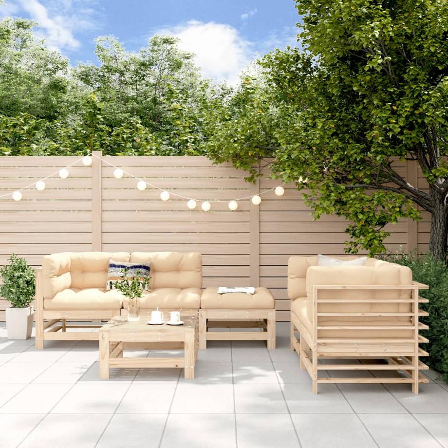 VidaXL Salon de jardin bois de pin  