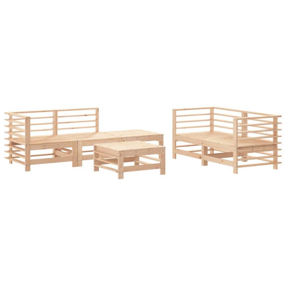 Salon de jardin bois de pin