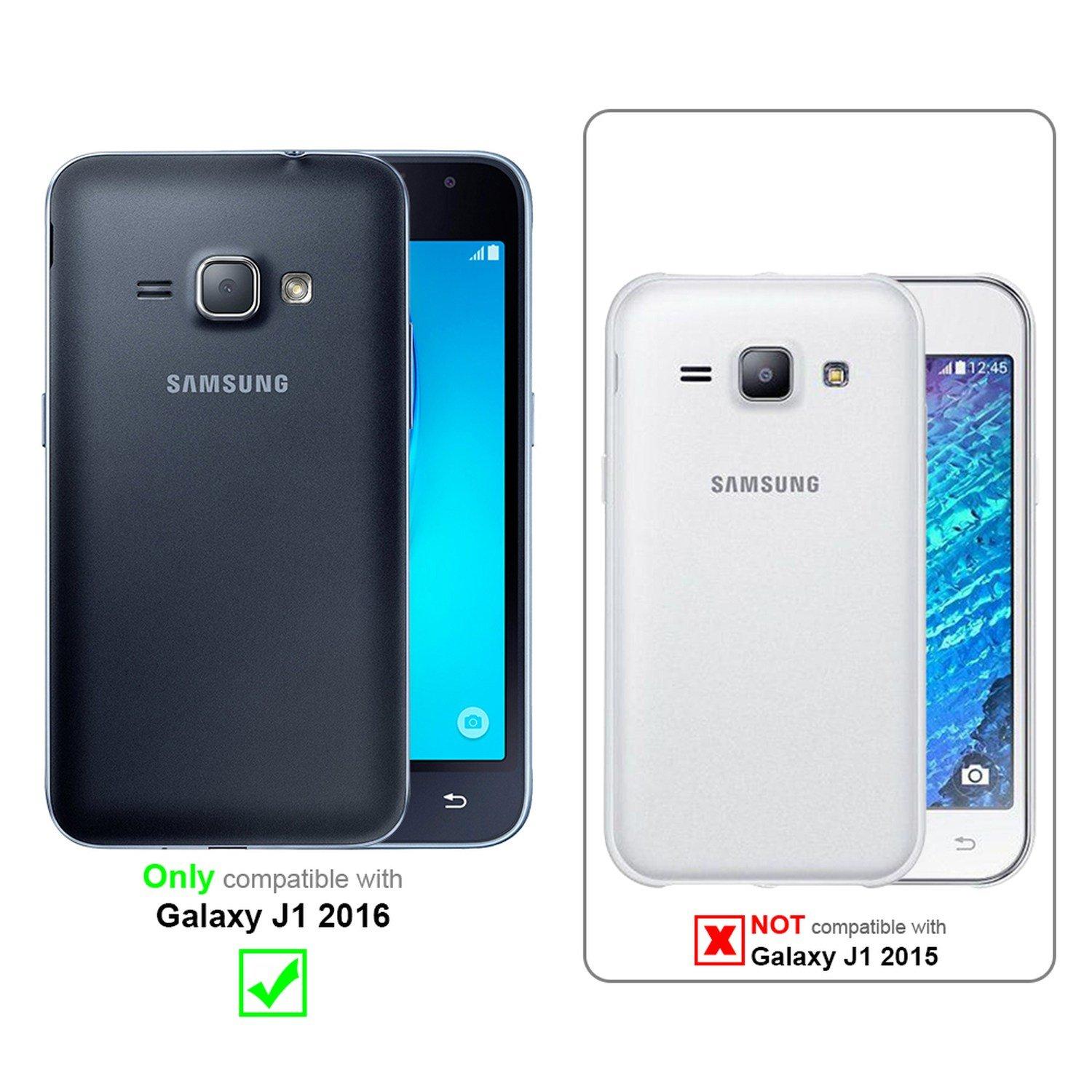 Cadorabo  Housse compatible avec Samsung Galaxy J1 2016 - Coque de protection au design flip avec fermeture magnétique 