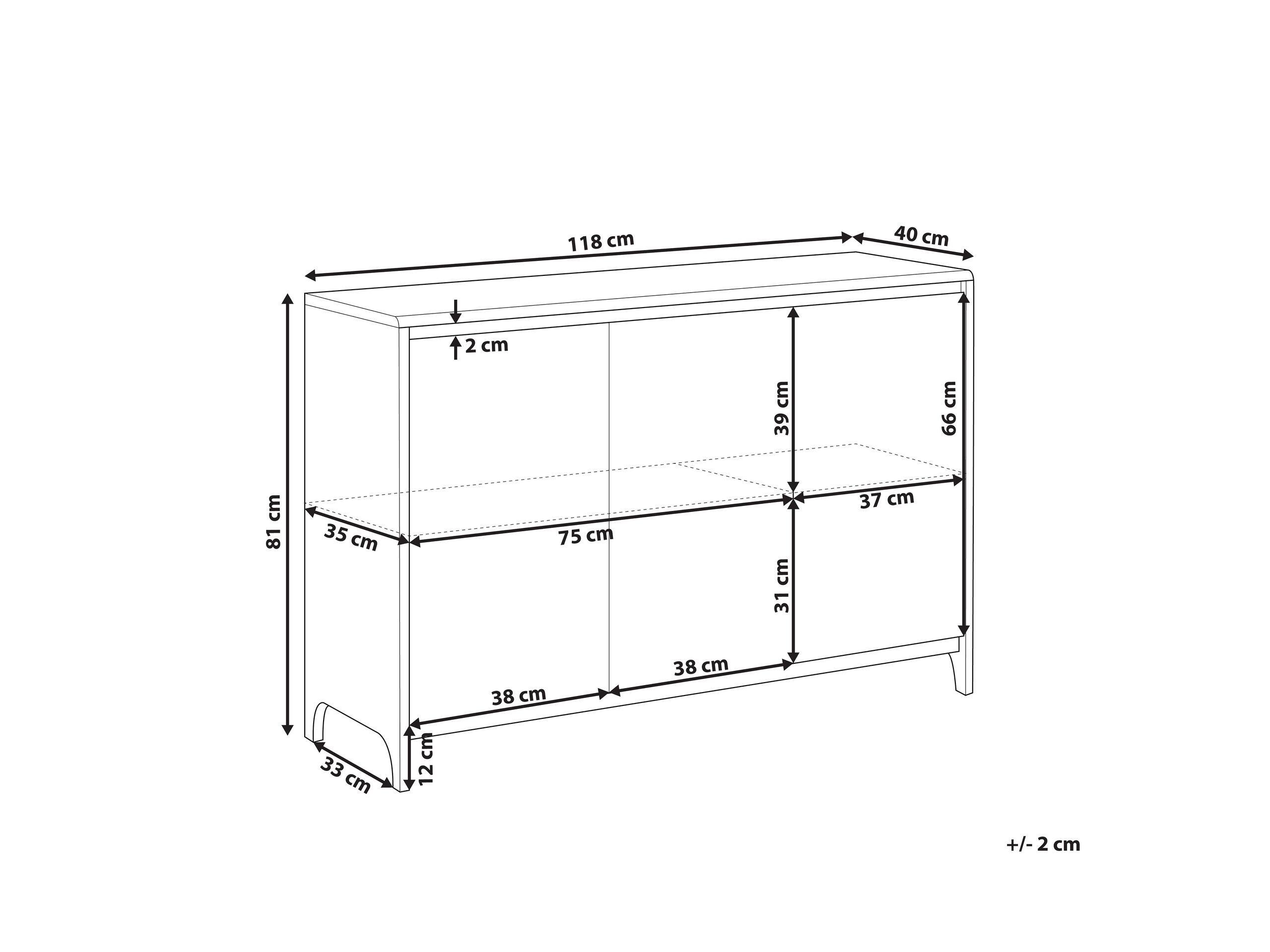 Beliani Sideboard aus Faserplatte Modern MEDFORT  