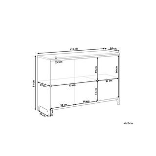 Beliani Commode en Panneau de particules de bois Moderne MEDFORT  