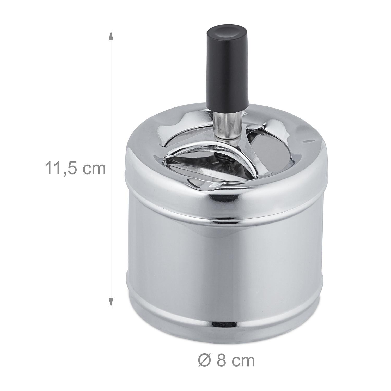 Northix Cendrier avec couvercle rotatif  