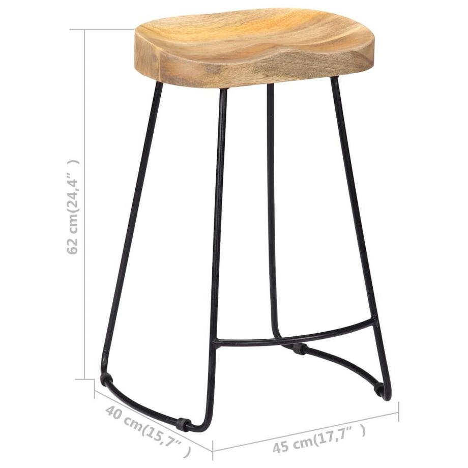 VidaXL sedia da bar Legno  