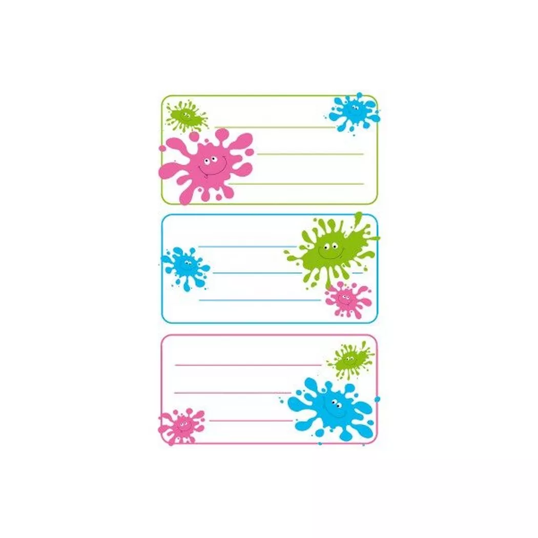 Z-DESIGN -  Sticker Klecks 8.4x16cm 59668Z farbig 2 Bogen, Bogen