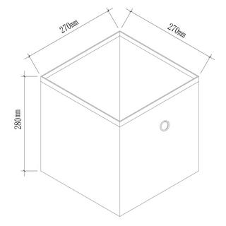 VCM 2er Set Faltbox Klappbox Stoff Kiste Faltschachtel Regalbox Aufbewahrung Boxas  