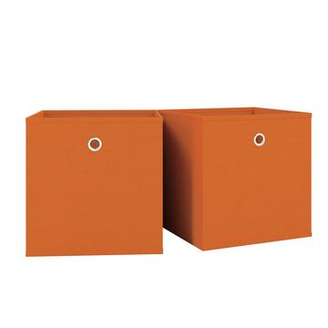 Lot de 2 boîtes pliantes Boîte pliante en tissu Boîte pliante Boîte à étagères Rangement Boxas