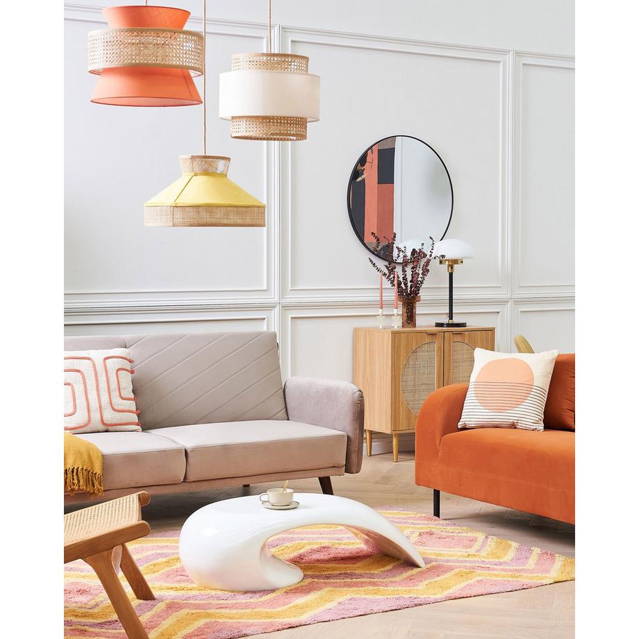 Beliani Wandspiegel aus Aluminium Industriell ANNEMASSE  