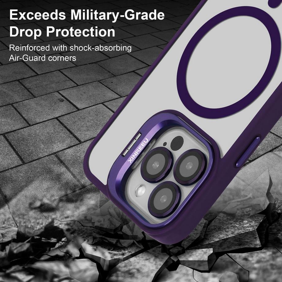 Cadorabo  iPhone 13 PRO MAX Hülle Magsafe kompatibel inkl. Kameralinsen Schutz 