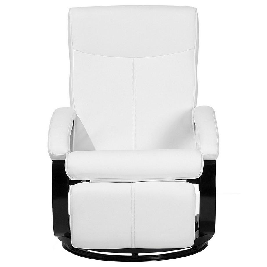 Beliani Fauteuil inclinable en Cuir PU Moderne MIGHT  