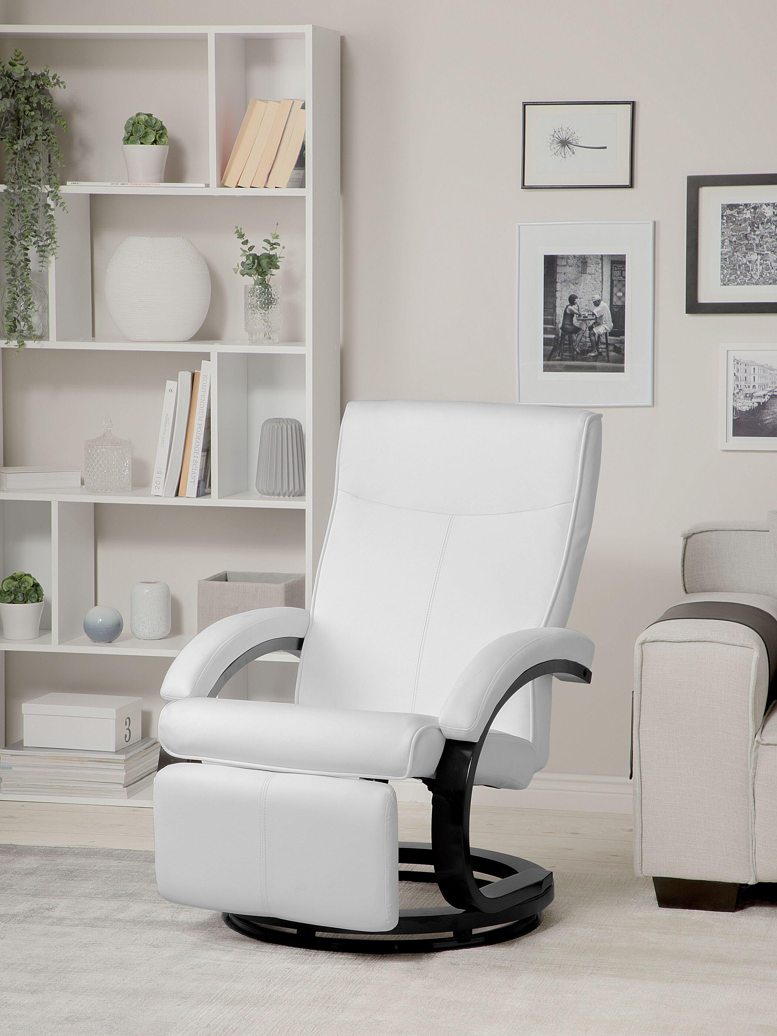 Beliani Fauteuil en Cuir PU Moderne MIGHT  