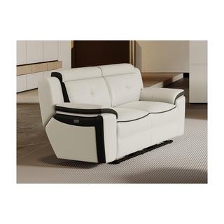 Vente-unique Relaxsofa Leder elektrisch 2Sitzer ANGELIQUE  