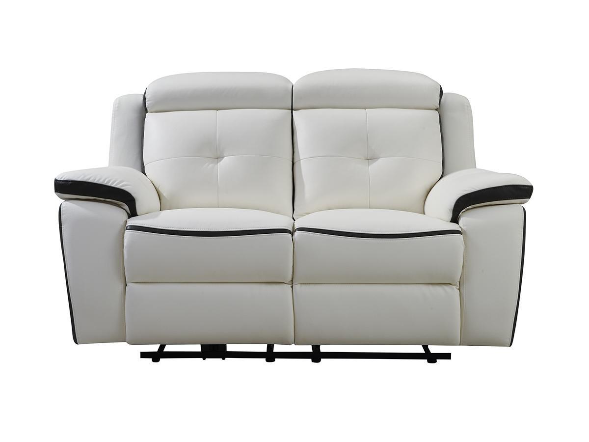 Vente-unique Relaxsofa Leder elektrisch 2Sitzer ANGELIQUE  