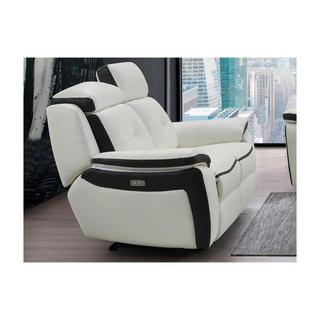 Vente-unique Relaxsofa Leder elektrisch 2Sitzer ANGELIQUE  