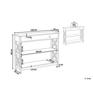 Beliani Konsolentisch aus MDF-Platte Modern MONTGOMERY  