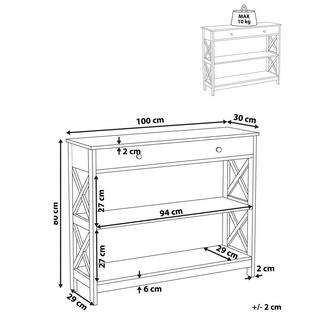 Beliani Console en MDF Traditionnel MONTGOMERY  