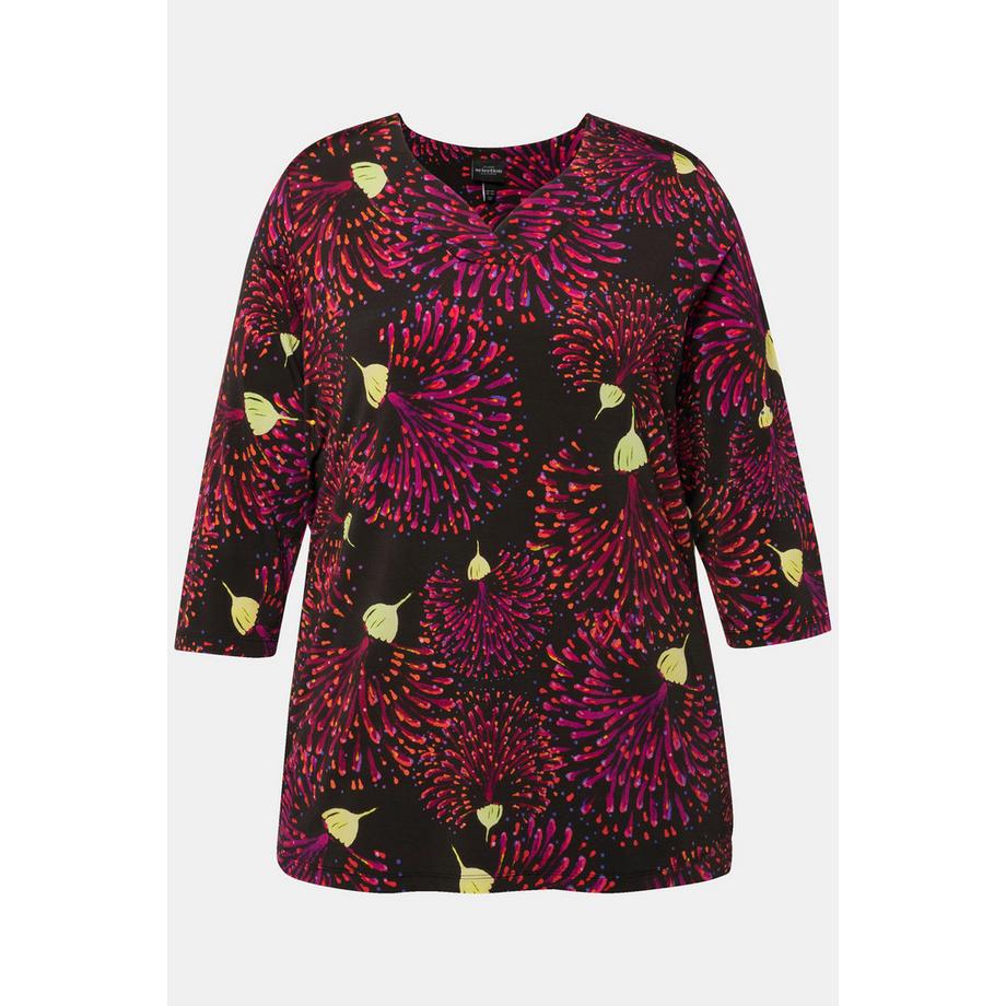 Ulla Popken Maglia Slinky Classic Scollo a V Maniche 3/4  