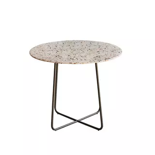 Tavolo in metallo e terrazzo premium grey 90 cm - Arredamento per la sala  da pranzo - Tikamoo