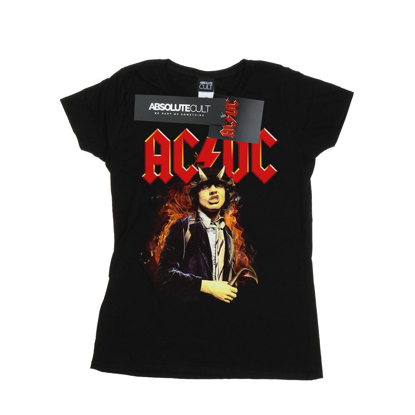 Image of Acdc Angus Highway To Hell Tshirt Damen Schwarz S