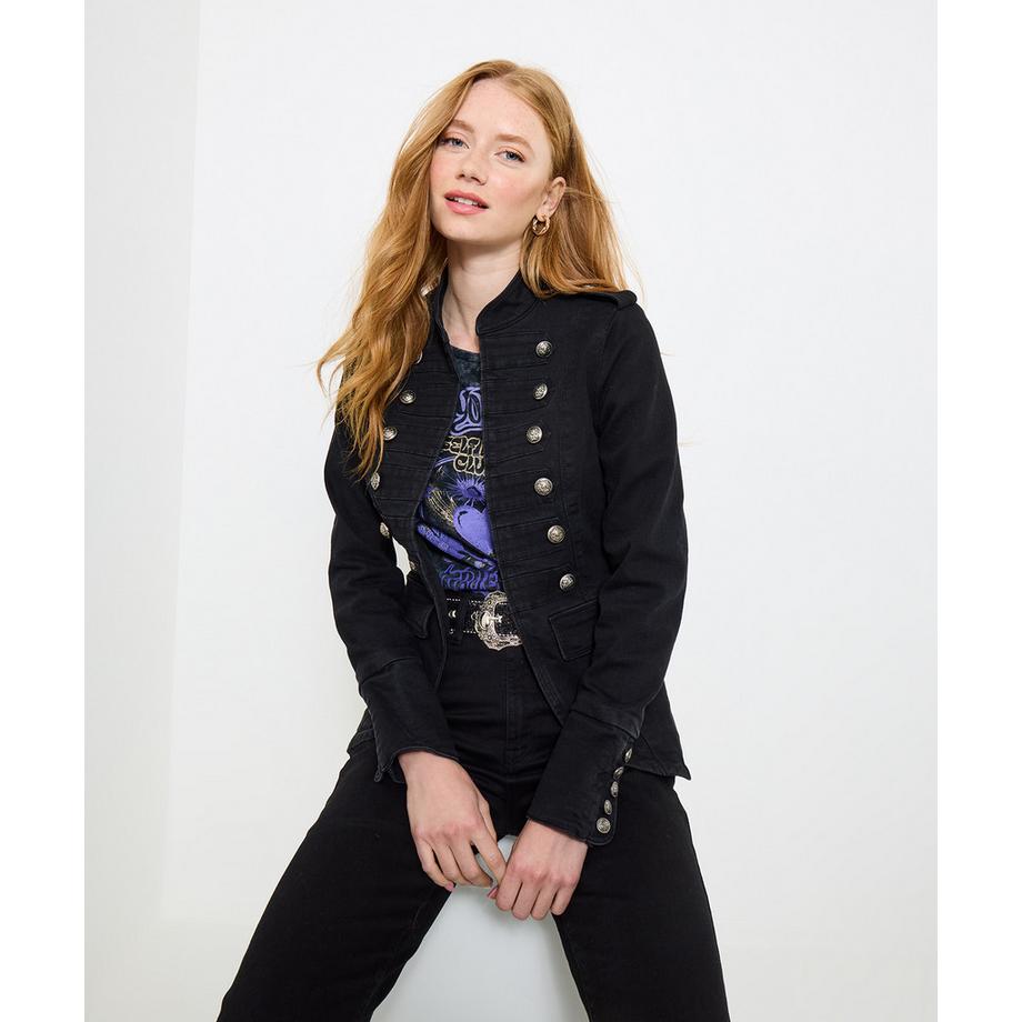 Joe Browns Schwarze Denim Militärjacke  