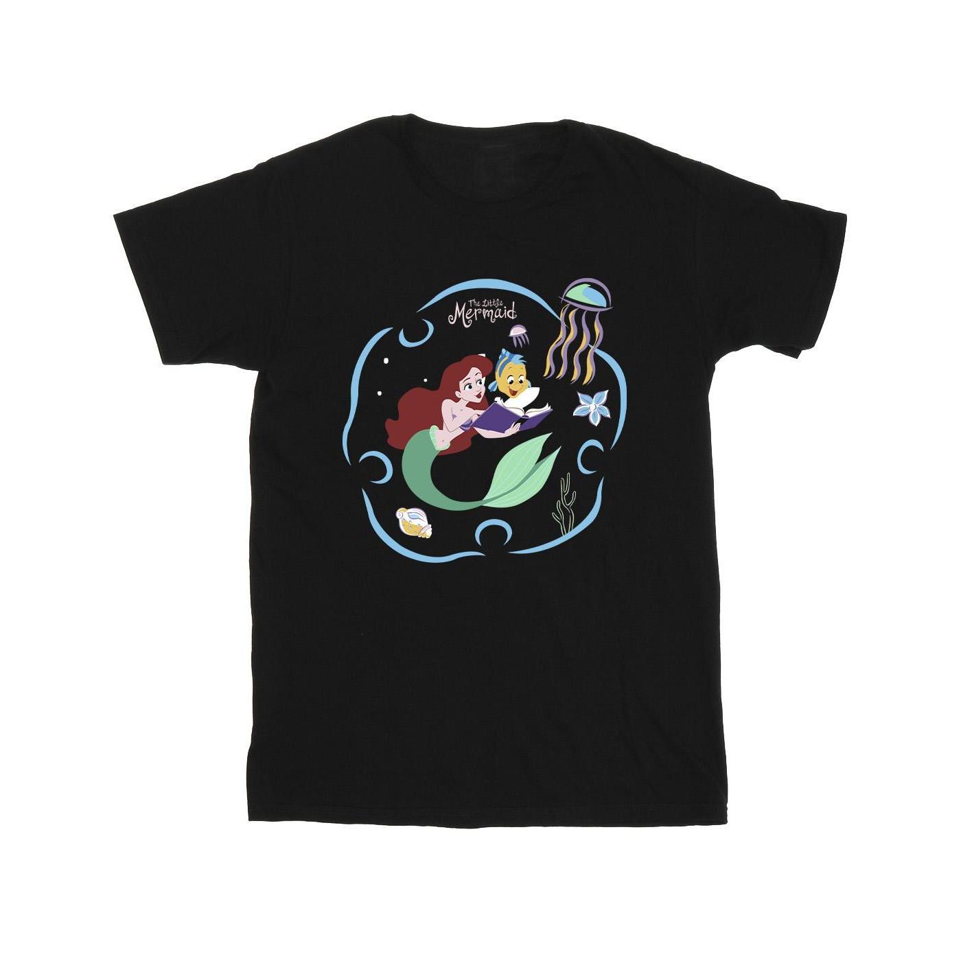 Disney  The Little Mermaid Reading A Book TShirt 