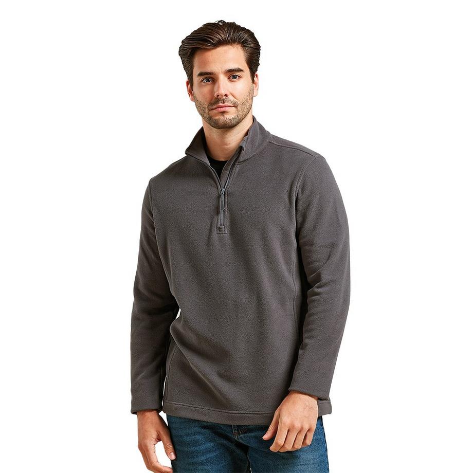 PREMIER Recyclight Fleece Oberteil Kurzer Reissverschluss  