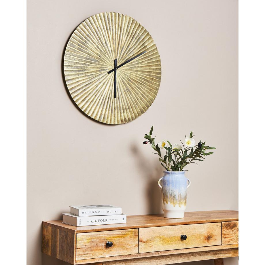 Beliani Wanduhr aus Aluminium  VAIGAI  