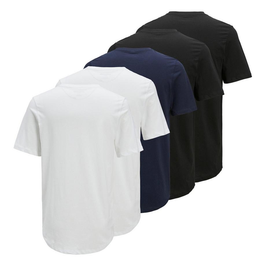 JACK & JONES Brody Lot de 5 T-shirts Col Rond  