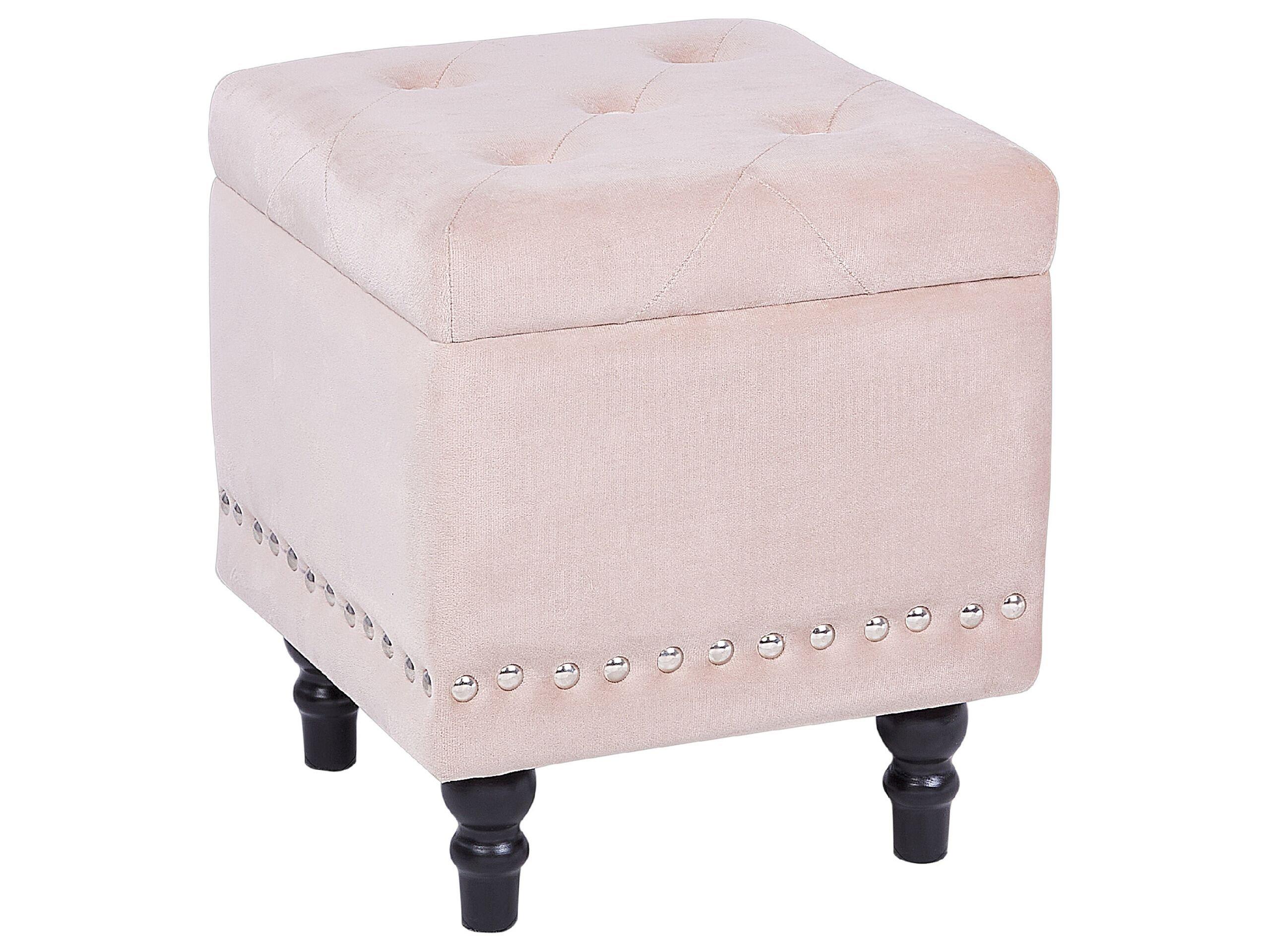 Beliani Pouf en Velluto Glamour LORETTO  