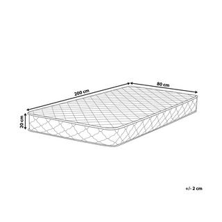 Beliani Taschenfederkernmatratze aus Polyester DUO - Mittelfest (H2)  