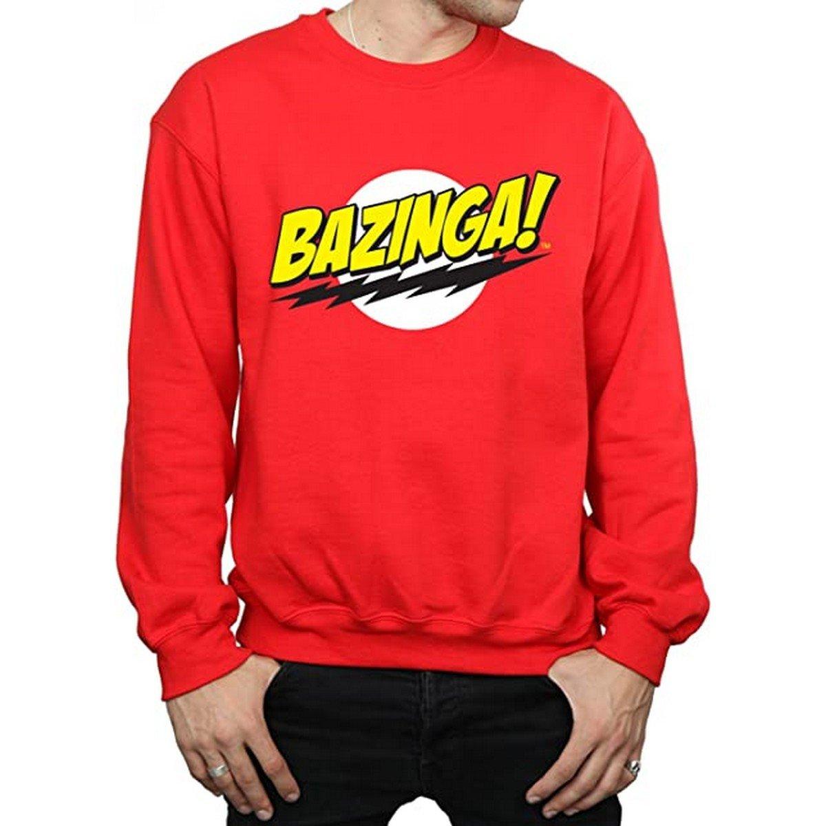 Image of Bazinga Sweatshirt Herren Rot Bunt XL