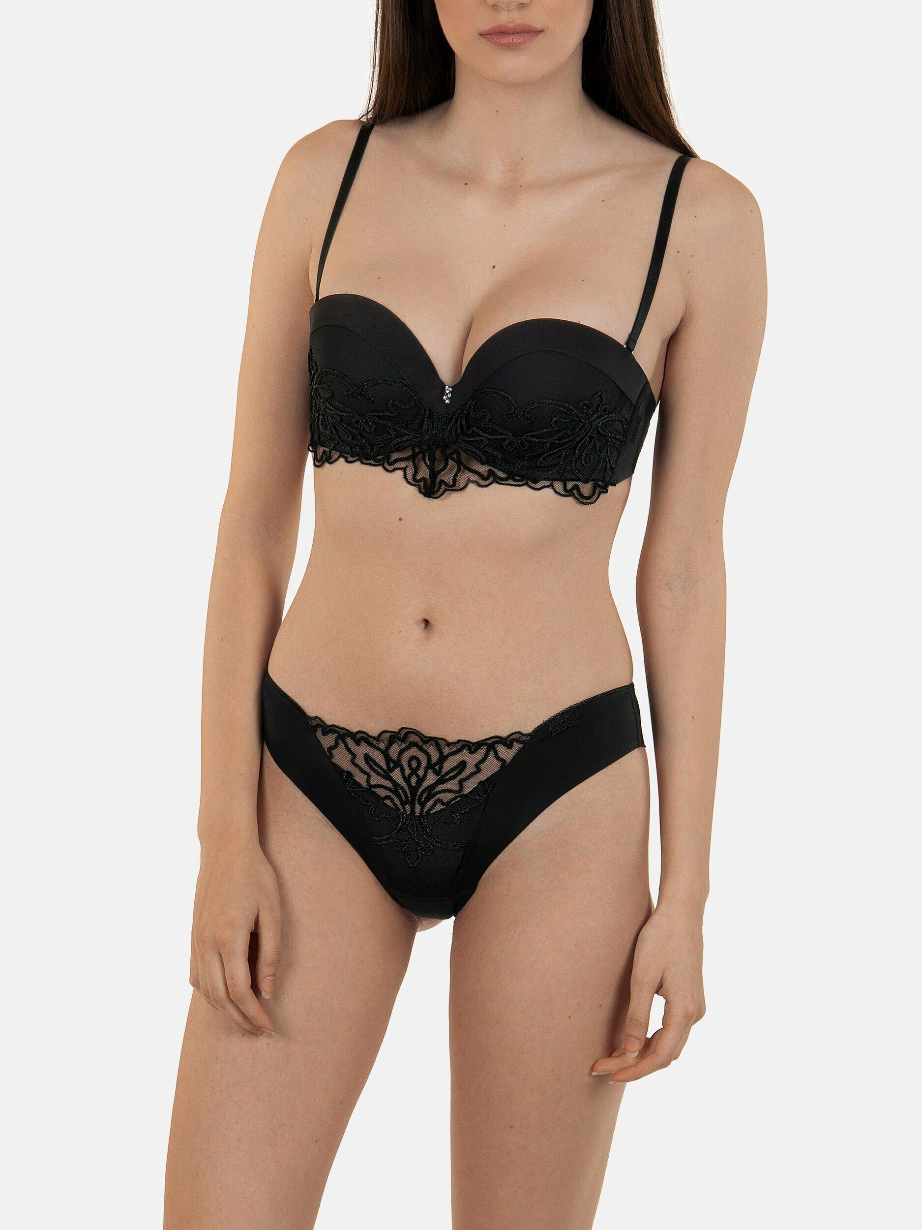 Image of Rhapsodie E Balconette Push-up Bandeau Bra Damen Schwarz A/85