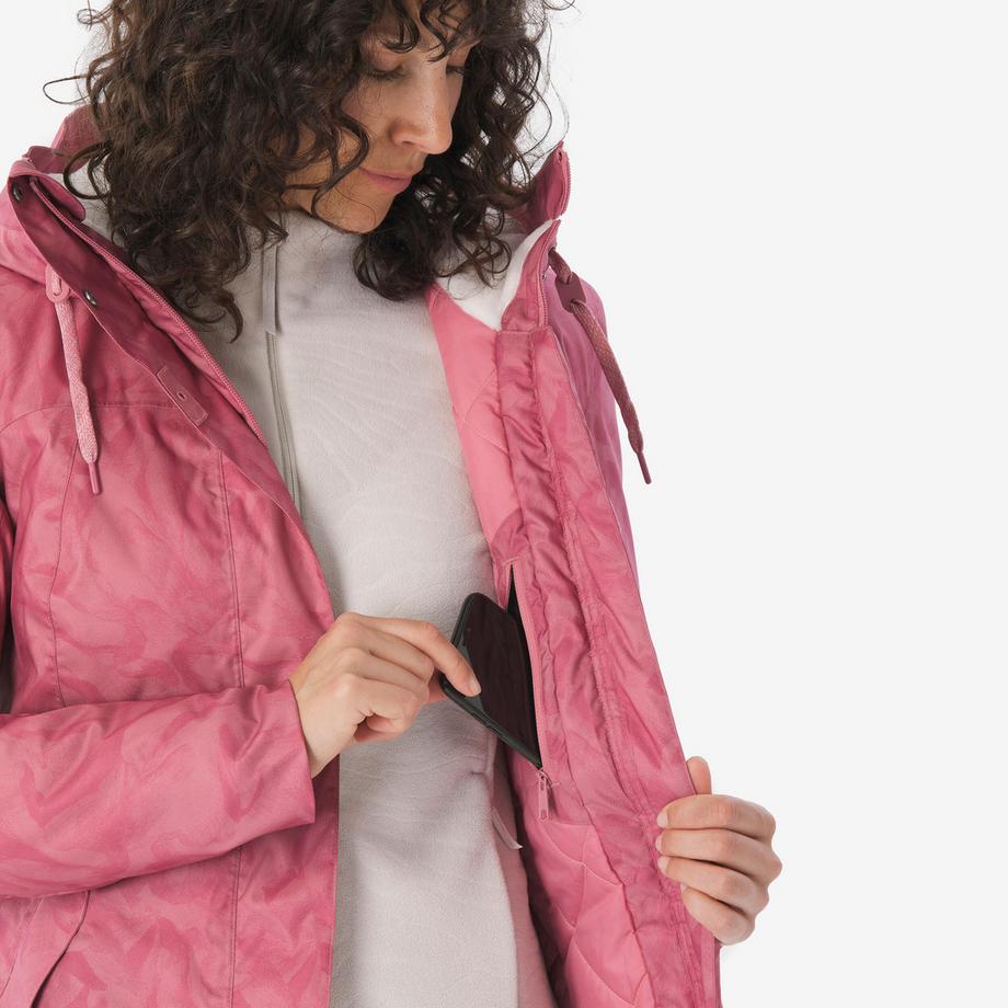 QUECHUA SH100 X-Warm Giacca Impermeabile da Trekking Invernale  