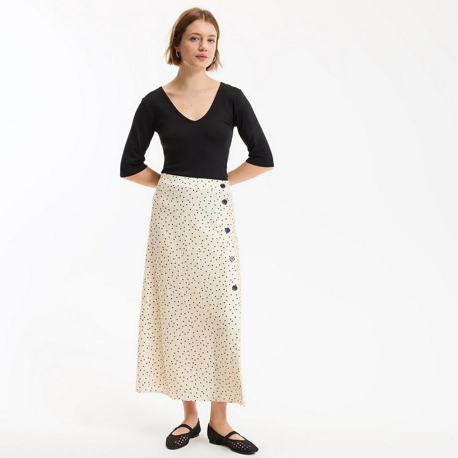 La Redoute Collections T-shirt scollo a V  