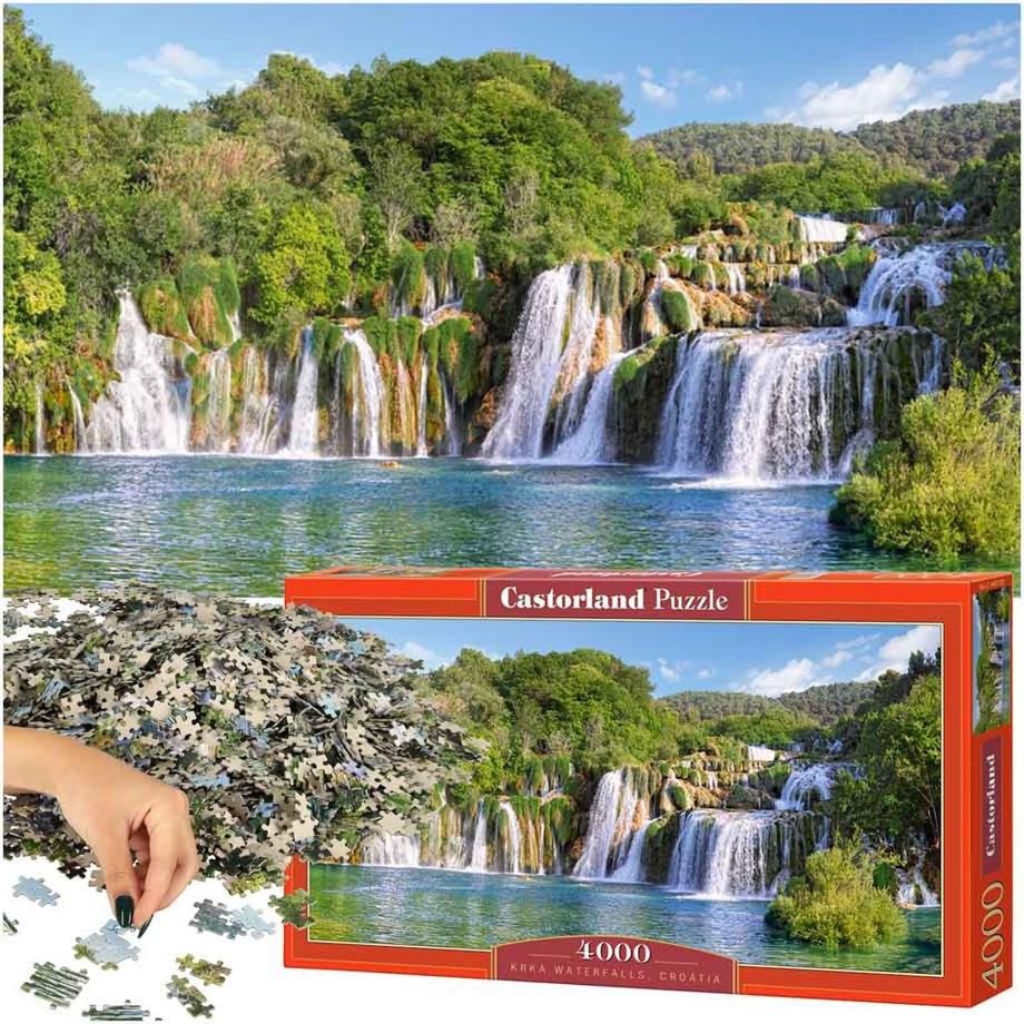 CASTORLAND  Puzzle Wasserfälle der Krka, Kroatien (4000Teile) 
