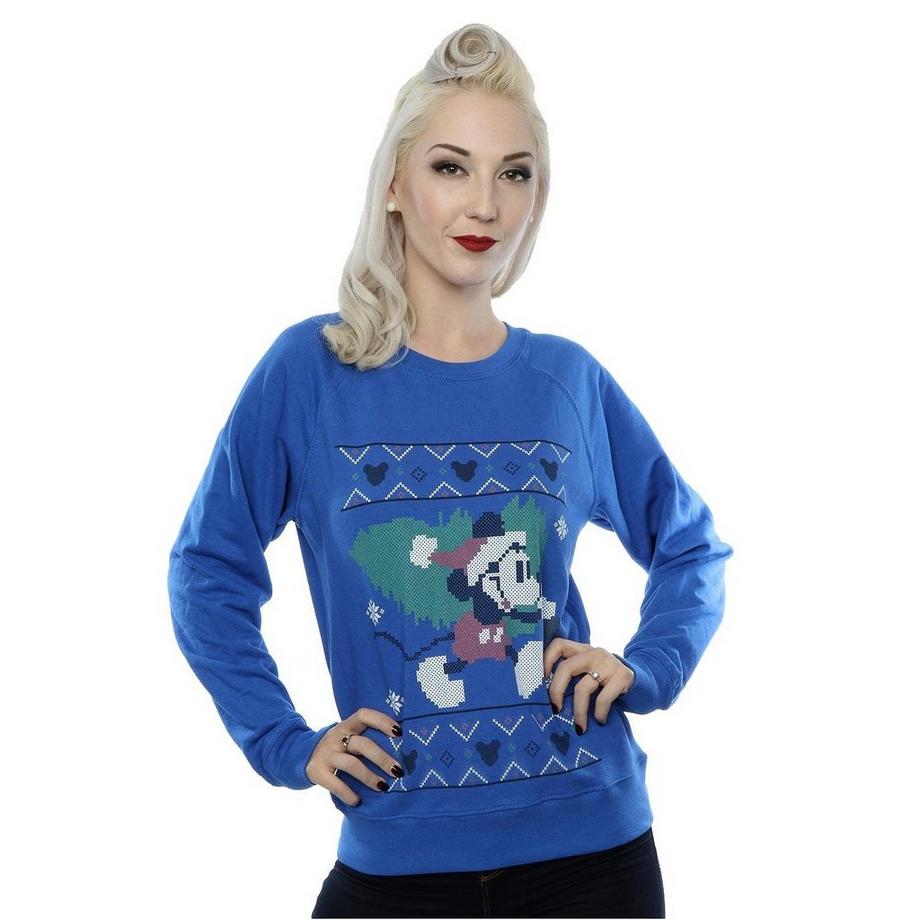 Disney Mickey Mouse Christmas Felpa Stampata  