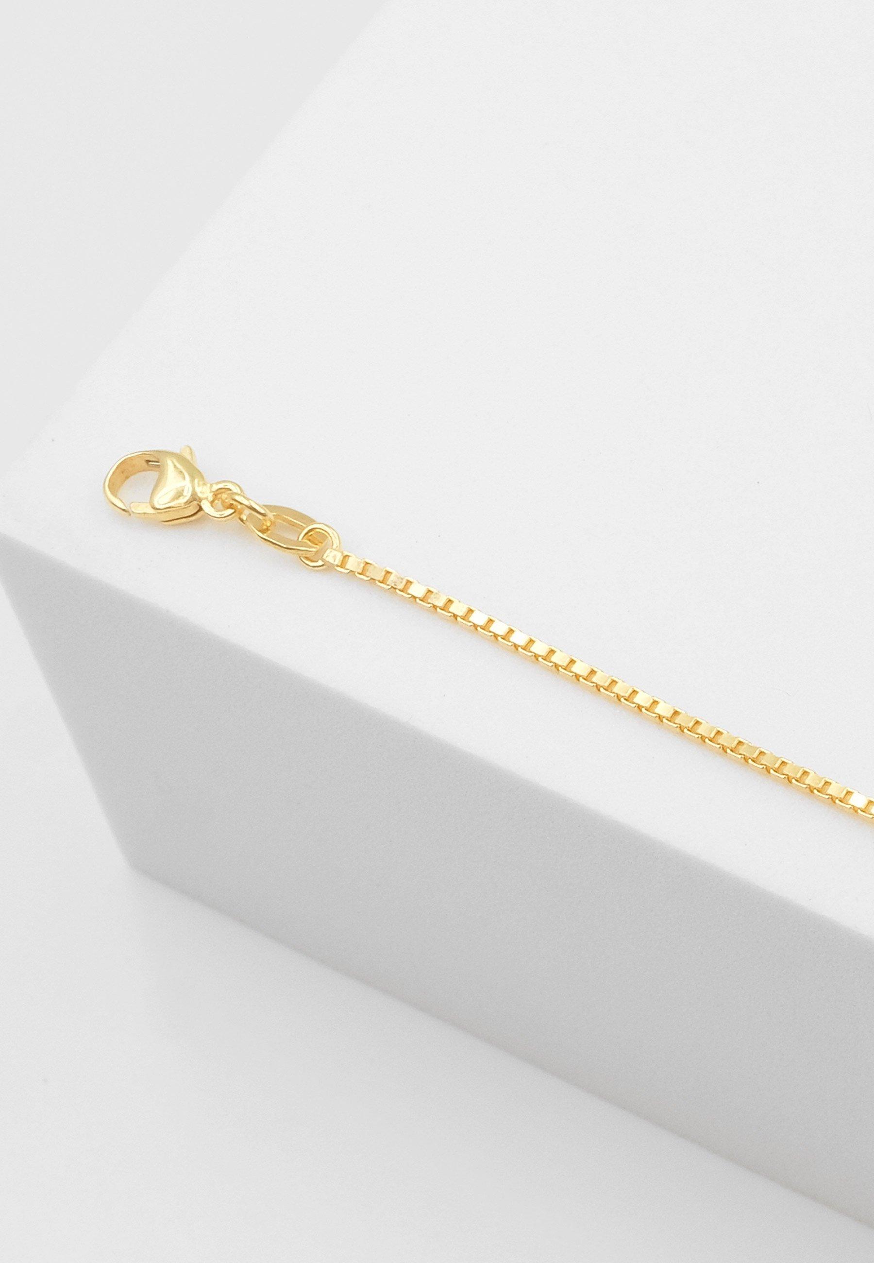 MUAU Schmuck  ID-Bracelet Venezianer Gelbgold 750 Katze, 1.1mm, 14cm 