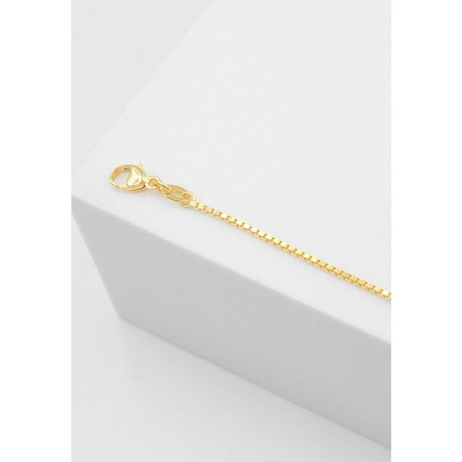 MUAU Schmuck  ID-Bracelet Venezianer Gelbgold 750 Katze, 1.1mm, 14cm 