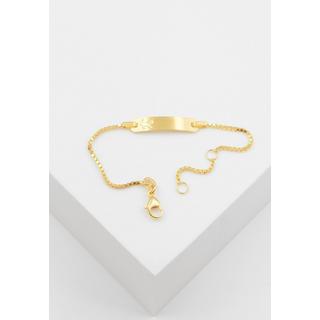 MUAU Schmuck  ID-Bracelet Venezianer Gelbgold 750 Katze, 1.1mm, 14cm 