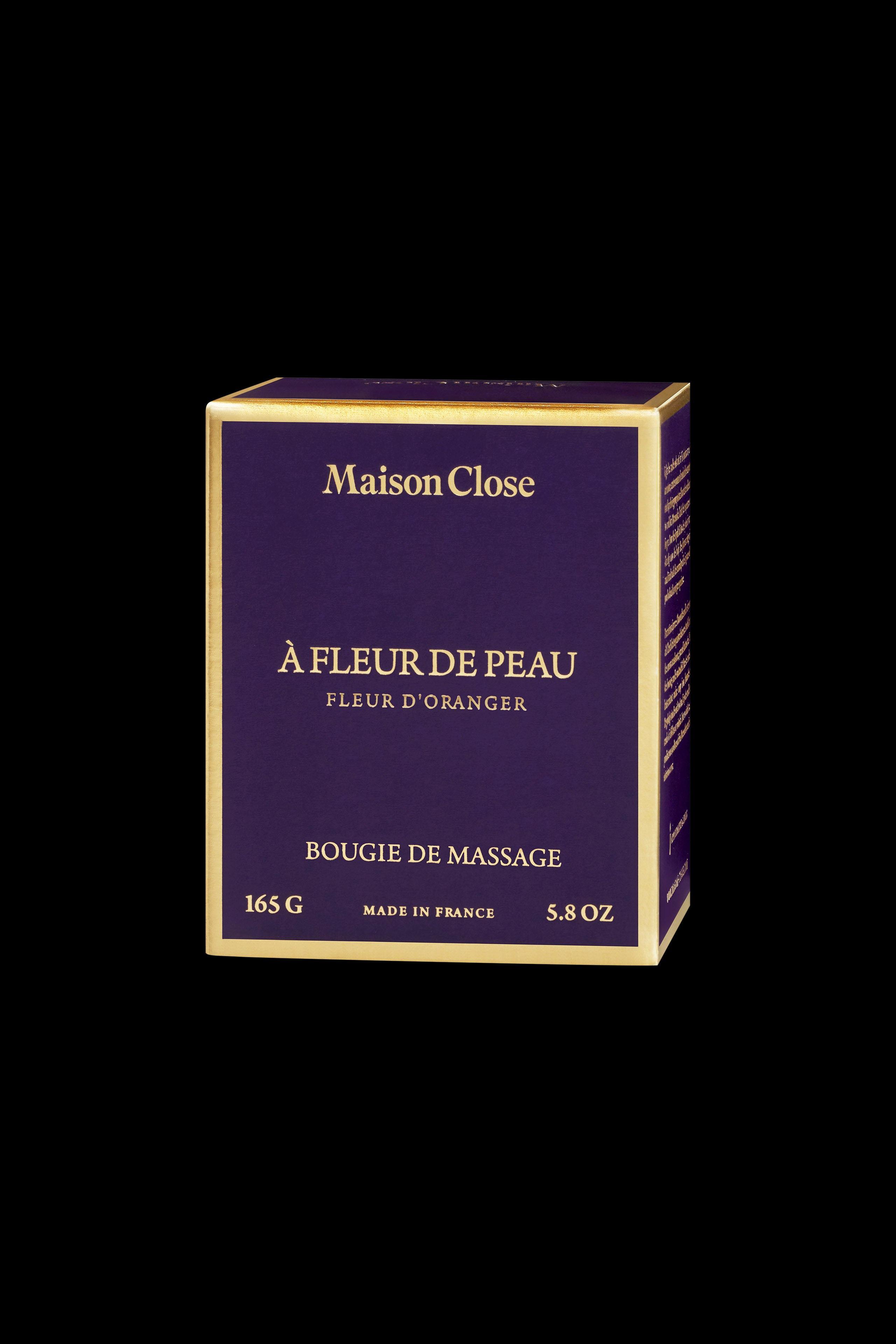 MAISON CLOSE  Bougie de Massage - À Fleur de Peau - Fleur d'oranger 